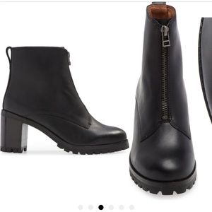 MADEWELL LYDIA ZIP FRONT LUG SOLE BOOT